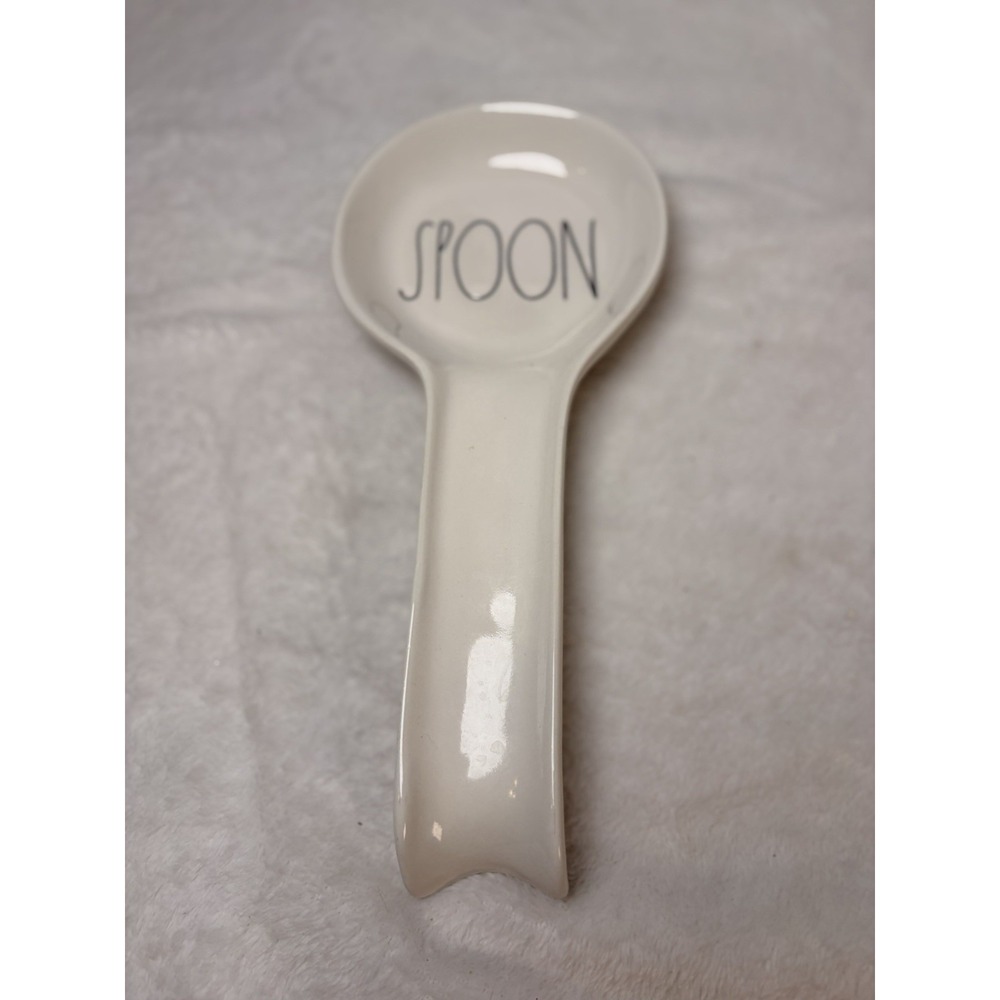 Rae Dunn "SPOON" Ceramic Spoon Rest Artisan Collection by Magenta Farmhouse EUC